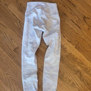 Lulu Lemon White Gray Camo
